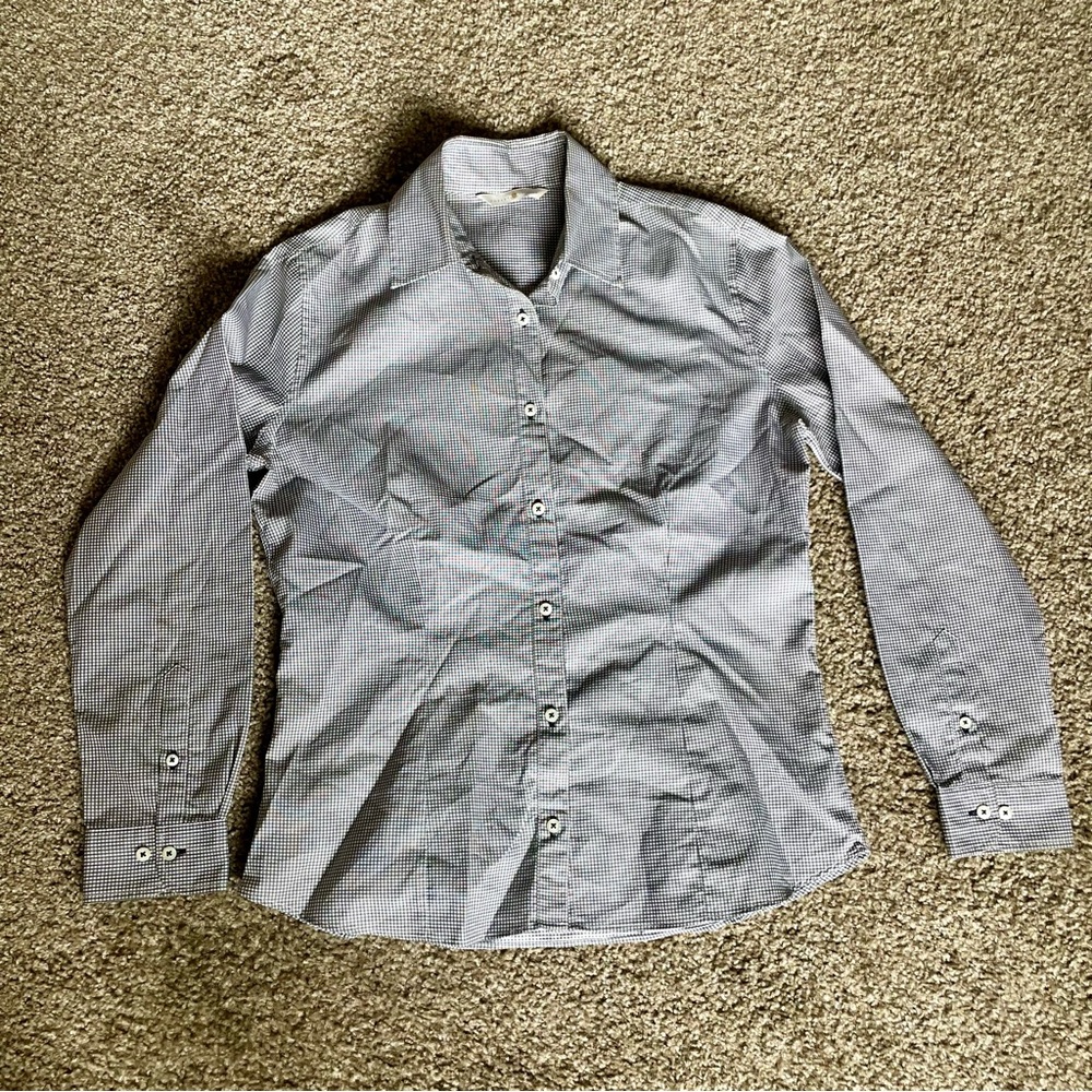 Robert Talbott Gray Button Down Shirt - image 1